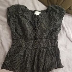 Anthropologie black blouse